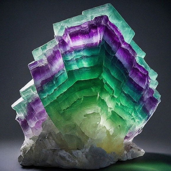 Learn About Fluorite 💚💜💛🤍🩷 - Picture 2 of 16